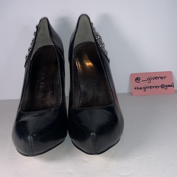 Marc Fisher 8m Studded Heel Leather Pump - Picture 4 of 16